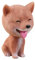 WOFASHPURET Wackelkopf Bubble Toys Blasenkopfhund Für Auto Armaturenbrettdekorationen Für Autos Armaturenbrettdekore Für Autos Miniatur-tierfiguren Nickender Hund Haushalt Shiba Inu Fräulein