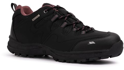 Trespass Womens Walking Boots Low Cut Waterproof Hiking Trekking Mitzi Black