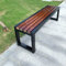 Gartenbank, Metall, braune Außenbank, Parkbank, Gartenstühle für draußen, Sitzgelegenheiten im Freien, Gartenbänke, kleine Außenbank, 2–4 Personen, Metall, für Terrasse, Garten, Außenbereich