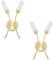 ValueLights | 2 Way Curved Matt Black Wall Light Fitting | Wall Lamps & Sconces, Home Décor & Improvement Essential | Includes Bulb