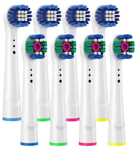 Ersatzbürstenköpfe für Oral B - Precision Clean & 3D Clean elektrische Zahnbürstenköpfe für Oral B Triumph/SmartSeries/Vitality/Pro-Health Power/Professional Care/Advance Power Series und mehr...