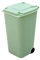 Qiebenav Small Desktop Trash Can Mini Wheelie Paper Can Storage Bin Desktop Organizer Pen Pencil Cup Creative Green