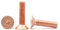 3 stuks M6×40mm Kupfer Flachkopf Sockel Cap Schrauben