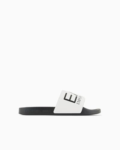 EA7 Emporio Armani Ciabatte Unisex con Maxi Logo 7X000108AF15118 8059797097467 - Bianco Bianco Nero MZ096