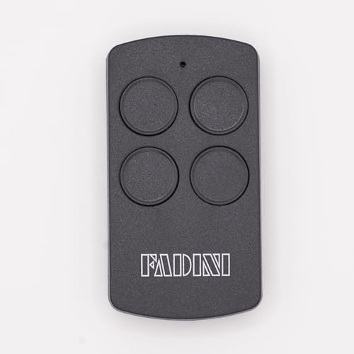 FADINI Telecomando Ufficiale DIVO 71 Nero 7113SL - 4 Canali - 433,92 MHz - Rolling Code - Compatibile ASTRO 43 & JUBI 433 + 1 Portachiavi DOMOBIP
