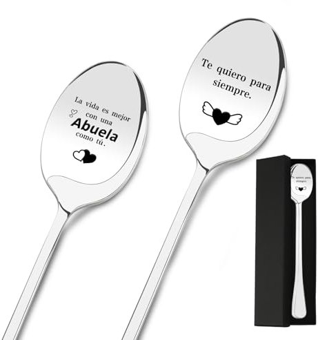Regalo Abuela Dia De La Madre Regalo Dia De La Madre Abuela Regalo Original Regalos Abuela 2pcs Cucharas De Café Regalo Abuela CumpleañOs Regalos Para Abuelas Originales