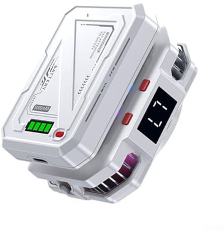 Mobile Phone Cooler, Wireless Magnetic Phone Cooler With Digital Display Efficient 5000Mah Battery For Gaming, Live Streaming