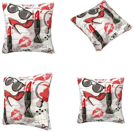 Dhnblqdp Weicher dekorativer Kissenbezug für Couch, Wohnzimmer, Sofa, Bett, 45,7 x 45,7 cm