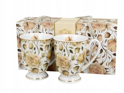 2er Set Tasse ENGLISCH ROSES WHITE – 0,34l