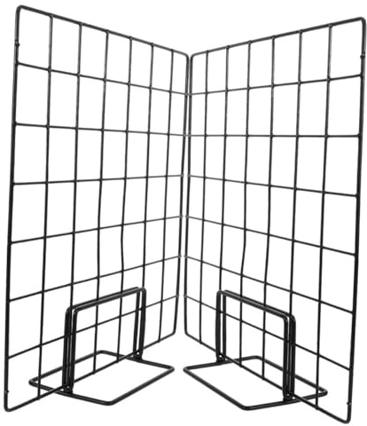 Eisen Wandgitterpaneel, Minimalistisch, Schwarz, für Schmuck | Drahtgitterpaneel, Leicht und Tragbar, für Marktstände und Zuhause, Einfach Aufzubauen, 2 Stück