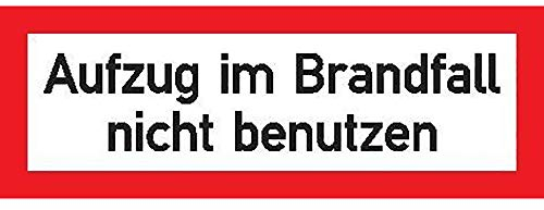 Format 4044589013798 – brandsch-schild Alu Aufzug Brandf. 148 x 52 mm