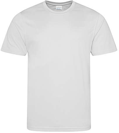 Just Cool Mens Performance Plain T-Shirt (S) (Ash)
