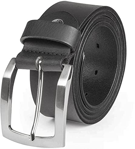 LINDENMANN Leder-Gürtel Herren 40 mm breit, Gürtel Herren Vollrindleder schwarz, Farbe/Color:schwarz, Size:Bundweite 100 cm Gesamtlänge 115 cm W 39.4 L