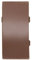 HOLZBRINK Verbinder passend zum Dekor Ihrer Abschlussleisten Nuss Dunkel Verbindungsstück PVC Küchenabschlussleiste 23x23 mm