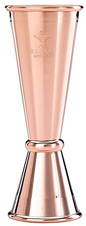 Barfly Japanese Style Jigger, Stainless Steel, Copper, 1 oz x 2 oz
