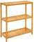 DuneDesign Bambus Standregal 60 cm Breit - 69x60x26 Badregal - Regal Holz für Küche Badezimmer Schrank Balkon - Badmöbel Schuhregal Küchenregal Stehend - Handtuch Wandregal - Küchen Organizer