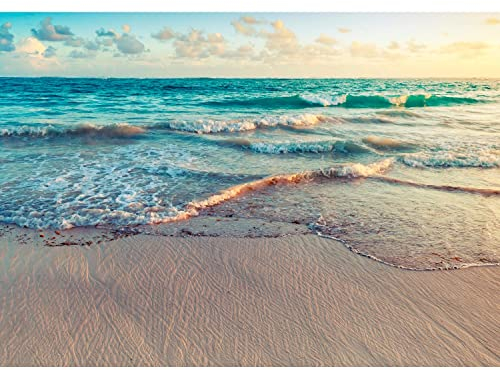 Runa Art Papier peint intissé Mural Sea beach Moderne Toison Salon Chambre à Coucherr Salle - Tableaux Muraux Tapisserie Photo - bleu Orage 9405010a