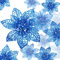 24 Pezzi Natale Poinsettia Glitter Ornamento dell'albero di Natale Fiori di Natale Ornamento Decorazione (Blu)