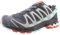 Salomon XA Pro 3D V8 Damen Trailrunning-Schuhe, Schwarz (Ebony/Yucca/Mec Orange), 38 2/3 EU