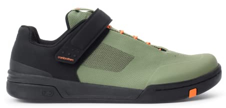 Crankbrothers Stamp Speed Lace Fahrradschuhe, Grün/Schwarz/Orange, 44 EU
