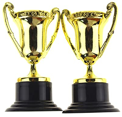 ifundom Gold Award Trophy Cups 3. 34 First Place Winner Award Trophies Bulk Pack of 10 For Kids and Adults- Perfect To Reward Those Who Have Achieved