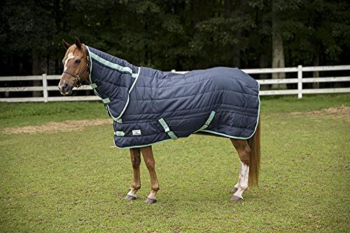 TuffRider Kozy Komfort Combo Stable Blanket -220 GSM Fill- Navy, 87