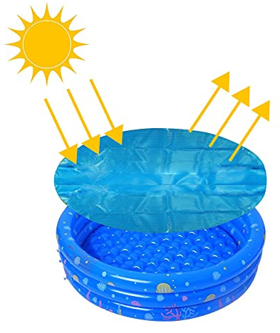 Tongyundacheng Schwimmbad Abdeckfolie, Rund Pool Abdeckung Schutz, Schwimmbad Isolationsfolie UV Schutz Regenfest Staubabdeckung für Aufblasbares Pool Planschbecken (Durchmesser 1,83m)