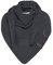 KNIT FACTORY - Dreiecksschal Jaida - Damen Strickschal mit Wolle - Hochwertige Qualität - XXL Schal - 190 x 85 cm - Anthrazit