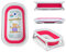 Aqua Pink Milly Mally faltbare Babybadewanne mit Thermometer