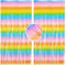 2 Stück Lametta Vorhang Regenbogen Kinder Party Deko - BRAVESHINE 1x 2.5 m Metallisch Folie Fransen Vorhang Bunt Party Lametta Hintergrund für Weihnachten Geburtstag Abschlussball Urlaub Deko