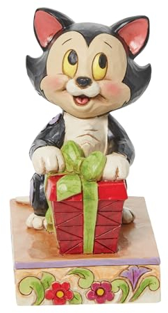 Jim Shore Enesco 6013065 Disney Traditions Figaro, Weihnachtspersönlichkeit, Pose, 9,5 cm