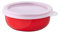Mepal – Ciotole cucina Lumina – Contenitori alimenti con coperchio adatti per frigo, freezer, forno a vapore e microonde – Contenitore plastica con coperchio – 250 ml – Nordic red