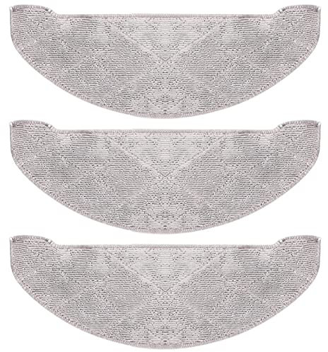 3 X Ersatz Wischtücher Waschbar Wischtücher Mopping Cloth Mikrofaser-Wischtücher Wischmopp-Tücher Wischtücher Zubehör Staubsauger Mops Tücher Mopp Zubehör Kompatibel mit Roboter Staubsauger Zubehör