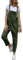 Sukany Salopette d'été ample en coton et lin pour femme, vert militaire, XL