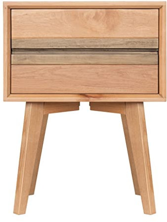 ZILOOK Nachttisch, Nachttisch, modern, minimalistisch, Japanisches Holz, kleines Schlafzimmer, Mini-Nachttisch, Aufbewahrungsschrank mit Schubladen, Nachttisch (Größe: Grau) Decoration