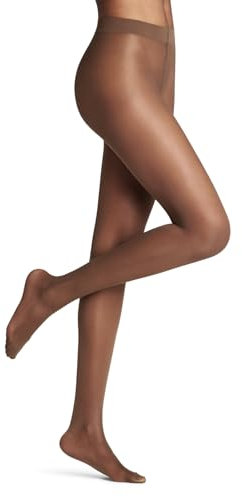 FALKE Damen Strumpfhose Pure Matt 20 DEN W Ti transparent einfarbig 1 Stück, Braun Espresso 5188, S-M