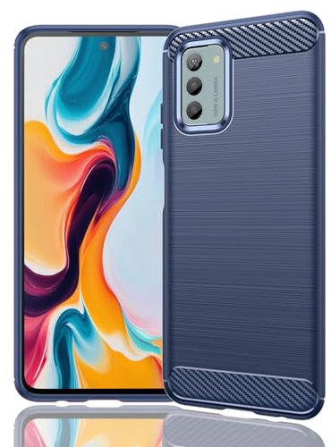 BORYA Cover per Nokia G42/Nokia G22, Silicone Ultra Sottile Antiurto Morbida TPU Bumper Custodia, Elegante Lusso Leggero Anticaduta Semplice Tinta Unita Case, Blu