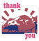 Thailand Thailand Aufkleber Thank You mit Zitat Thank You