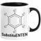 Trendation - Chemie Tasse SubstituENTEN Chemiker Witz Organische Chemie Ente Kaffeebecher Geschenkidee (Schwarz)