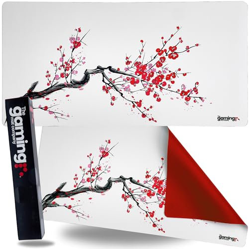 The Gaming Mat Company Single Player MTG Playmat & Gaming Mouse Pad - 28 x 14 Cherry Blossom Gaming Mousepad Compatible with Magic The Gathering Playmats MTG Cards Gaming Mouse Mat Large Mouse Pad