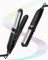 NOVUS Mini Plancha de Pelo, Plancha Cerámica Pequeña 2 en 1, Plancha de Pelo de Viaje de Doble Voltaje, Calentamiento Rápido, Negro
