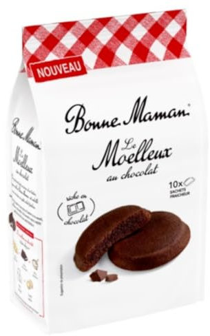 Bonne Maman Le Moelleux au Chocolat - Le sachet de 10 unités, 300g