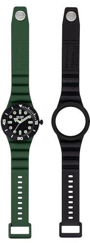 HIP HOP, Collezione Master, Orologio Uomo con Wind Speed, 2 Cinturini Intercambiabili in Silicone Morbido, Chiusura .DOT in Acciaio, Cassa 41 mm, Resistente all'Acqua