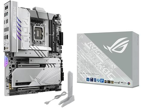 ASUS ROG MAXIMUS Z890 APEX Intel® Z890 LGA 1851 ATX motherboard, Advanced AI PC-ready, 22+2+1+2 stages, DDR5, WiFi 7, 5G LAN, 3x PCIe® 5.0 M.2, Thunderbolt™ 4, USB Type-C®, AI OC, Cooling & Networking
