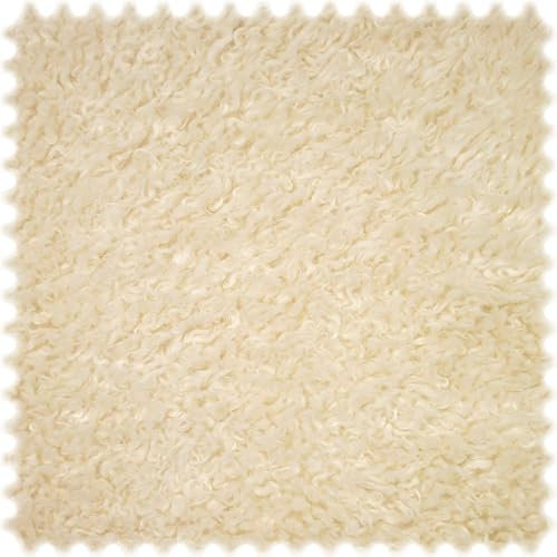Kunstfell Möbelstoff Flokati Creme