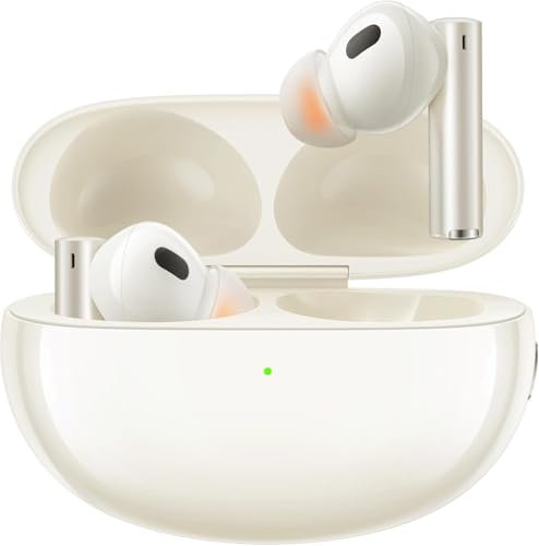 realme Buds Air 5 Pro True Wireless Earbuds, aktive Geräuschunterdrückung bei 50 dB, 40 Stunden Wiedergabe, Dynamic Bass Boost, 6 Mikrofone für klare Anrufe, In-Ear-Kopfhörer, Beige