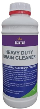 WPE® Heavy-Duty Sulphuric Acid Drain Cleaner – Industrial-Strength Clog Remover for Sinks, Toilets & Drains – Fast-Acting, Professional Grade, Powerful Grease & Hair Dissolver 1L