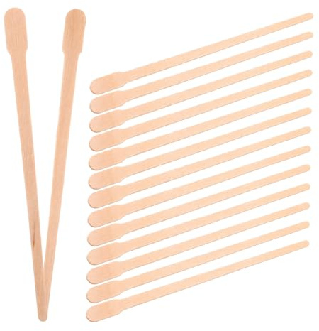 Anneome 100Stücke Wachsapplikatoren aus Holz für Haarentfernung Effektive Wachssticks für Damen und Herren zum Entfernen von Körper und Nasenhaaren
