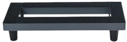 Gitarren-Pedalboard, stabiles Pedalboard für Bass, E-Gitarre, 35 x 14 cm, Schwarz
