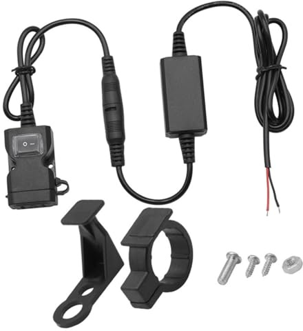 USB Motorradladegerät 24awg Abs Schwarz mit Schnellladen